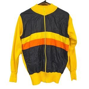 VTG Giordana 1980’s Italian Cycling Full Zip Men’s S Wool / Poly Jersey Jacket